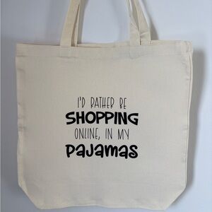 I’d rather be Shopping online Tote Bag